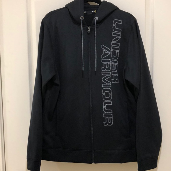 UNDER ARMOUR ZIP UP MEN’s L BLACK - Picture 1 of 4